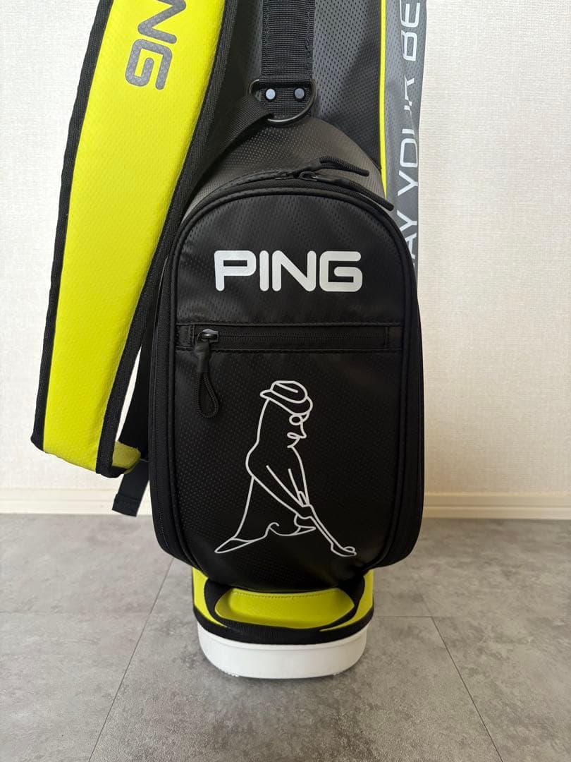 未使用品 PING キャディバッグ 24年モデル イエロー×ブラック