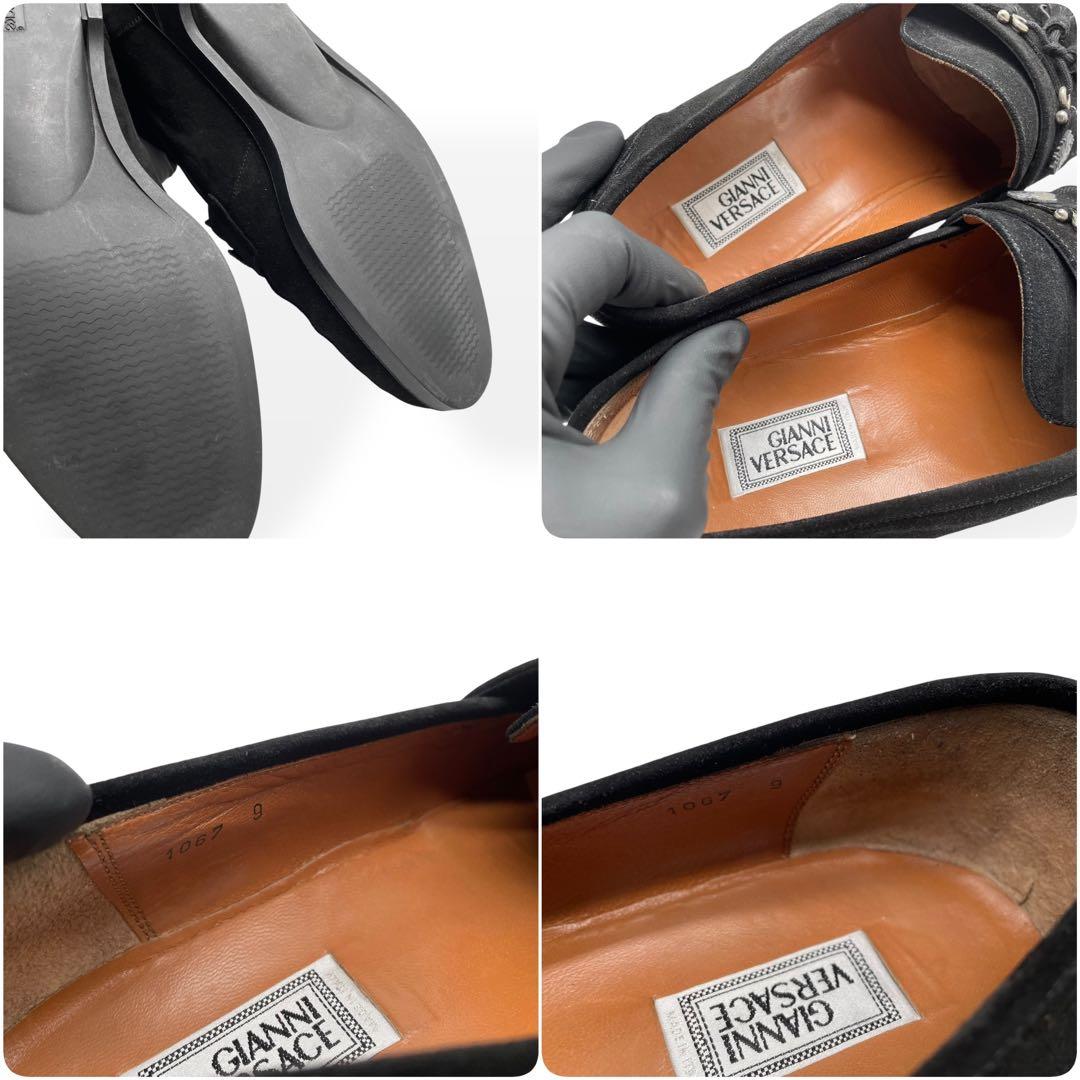 極美品　希少　GIANNI VERSACE　ローファー　スウェード　27.0