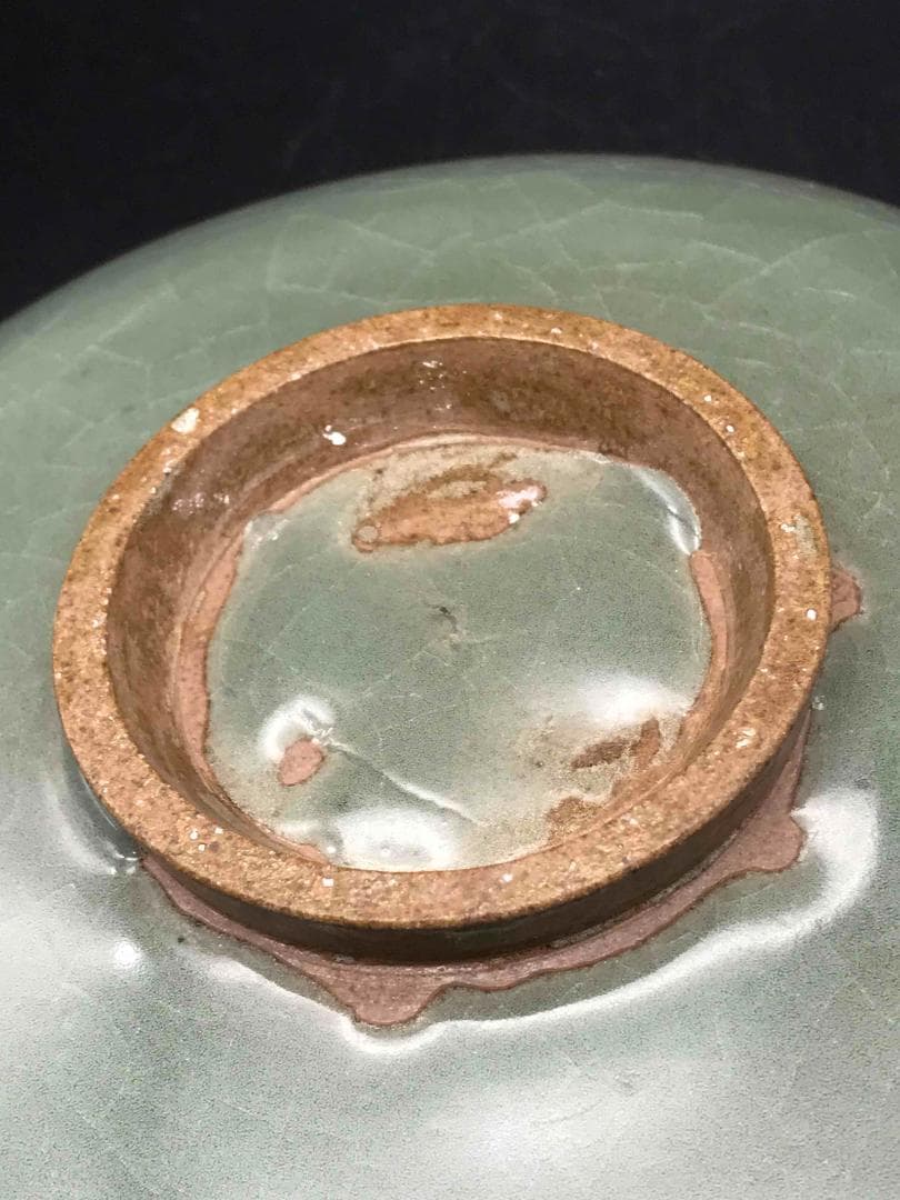 中国古美術　元時代　鈞窯　窯変釉　天青釉紫紅斑盤　辰砂皿　名品珍品(A-34)