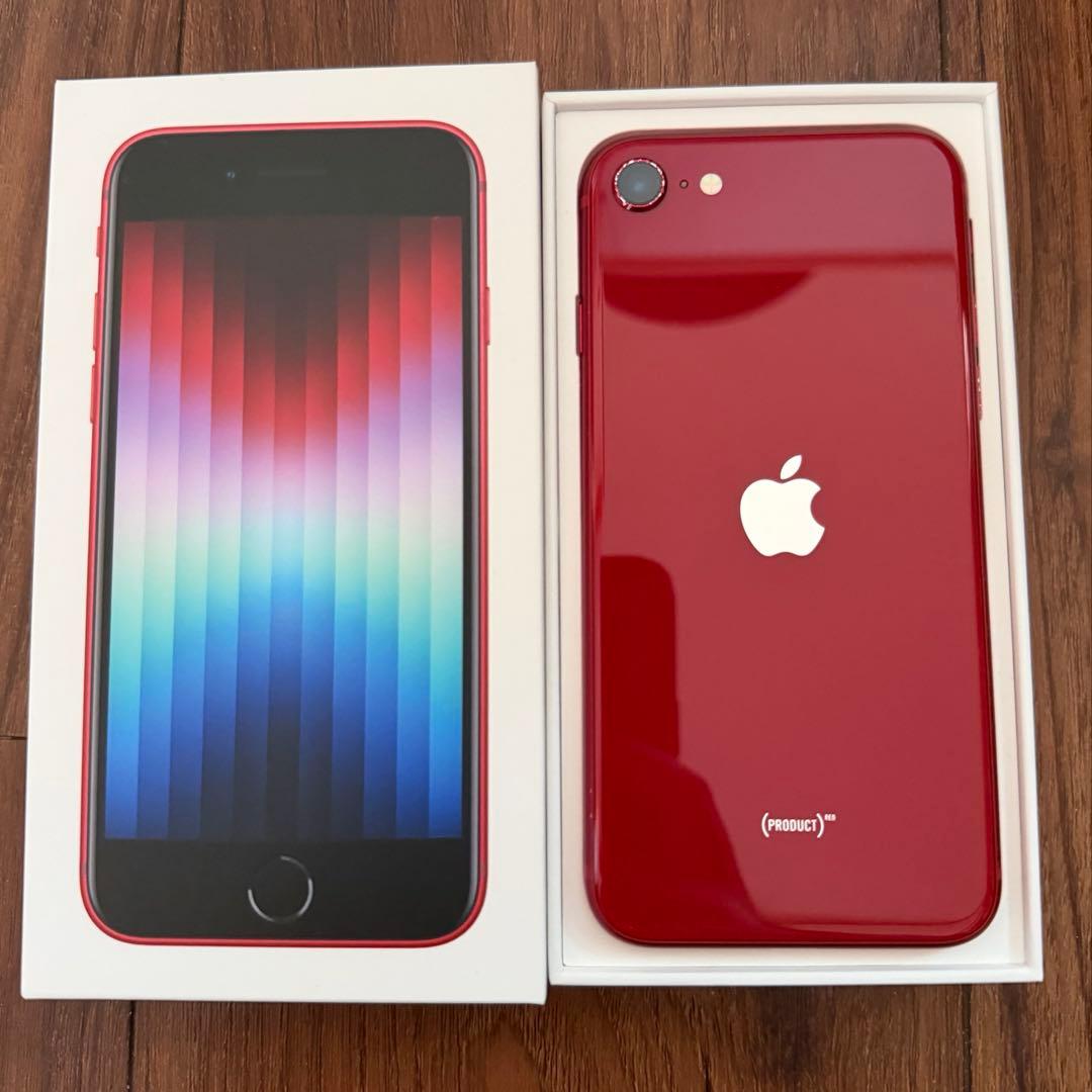 iPhone SE3 64GB RED｜バッテリー97%｜SIMフリー｜制限◯