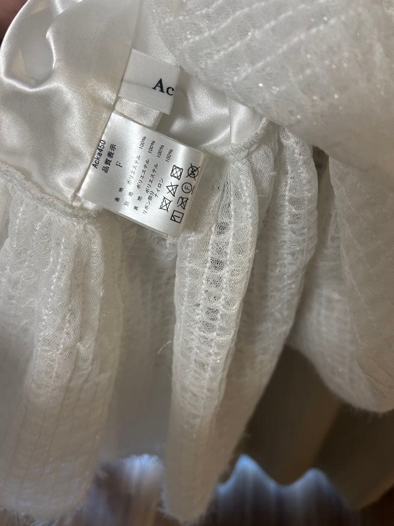 正規品　acka fluffy volume blouse