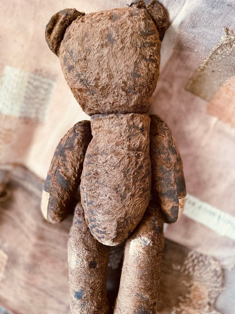 フランス　ブラウン　ヴィンテージベア　アンティークベア　JPM