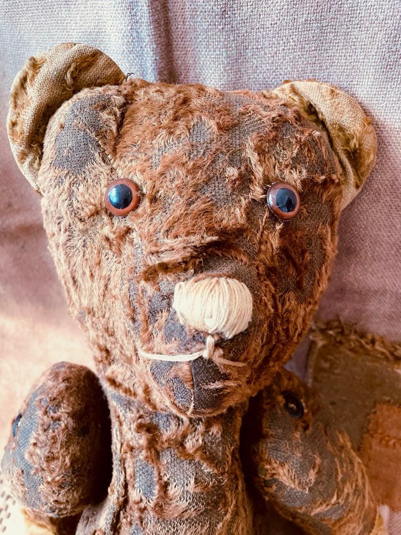 フランス　ブラウン　ヴィンテージベア　アンティークベア　JPM