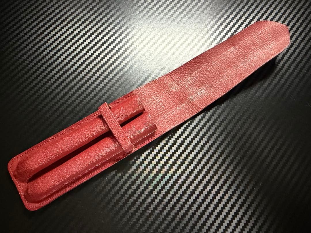 極美品 Mont Blanc ペンケース 2本差し ブラウン