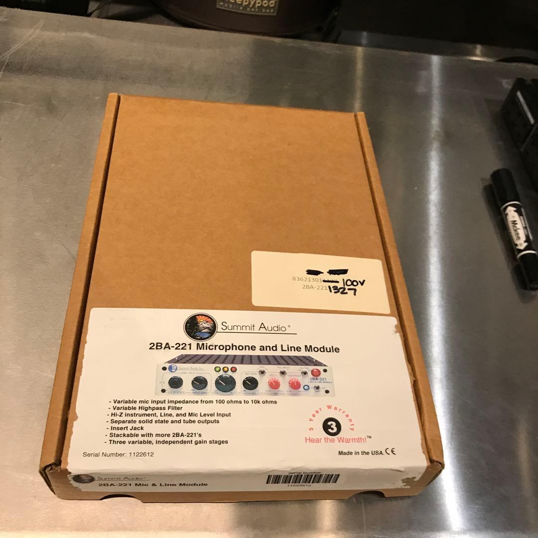 Summit Audio 2BA-221 中古品