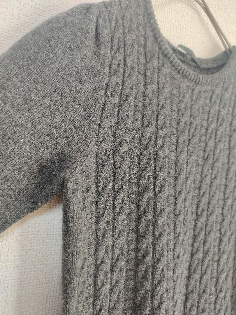 本日のみ！　未使用　ANAYI ウール カシミヤ混 ケーブル編み ニット フレア