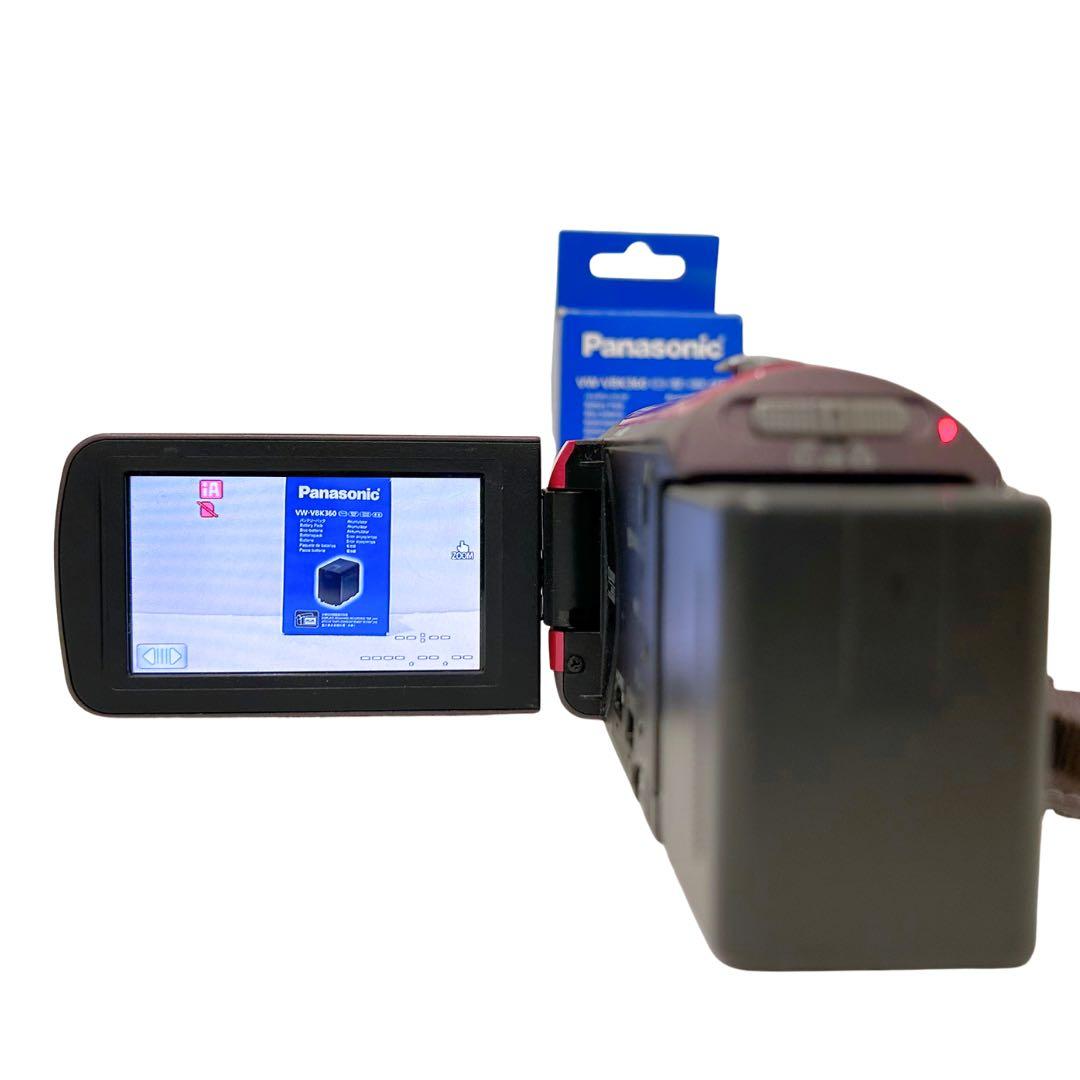 【美品】Panasonic HDC-TM45 レッド／ビデオカメラ32 GB内蔵