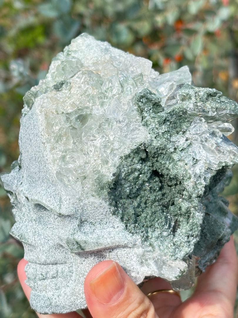 ヒマラヤ　ガネーシュ　クローライト　超高品質　スカル　ミュージアムグレード