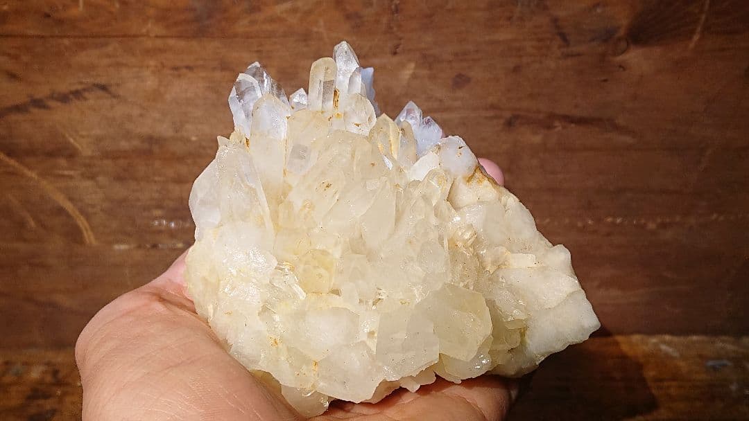 国内採集品 天然水晶のクラスター 美品