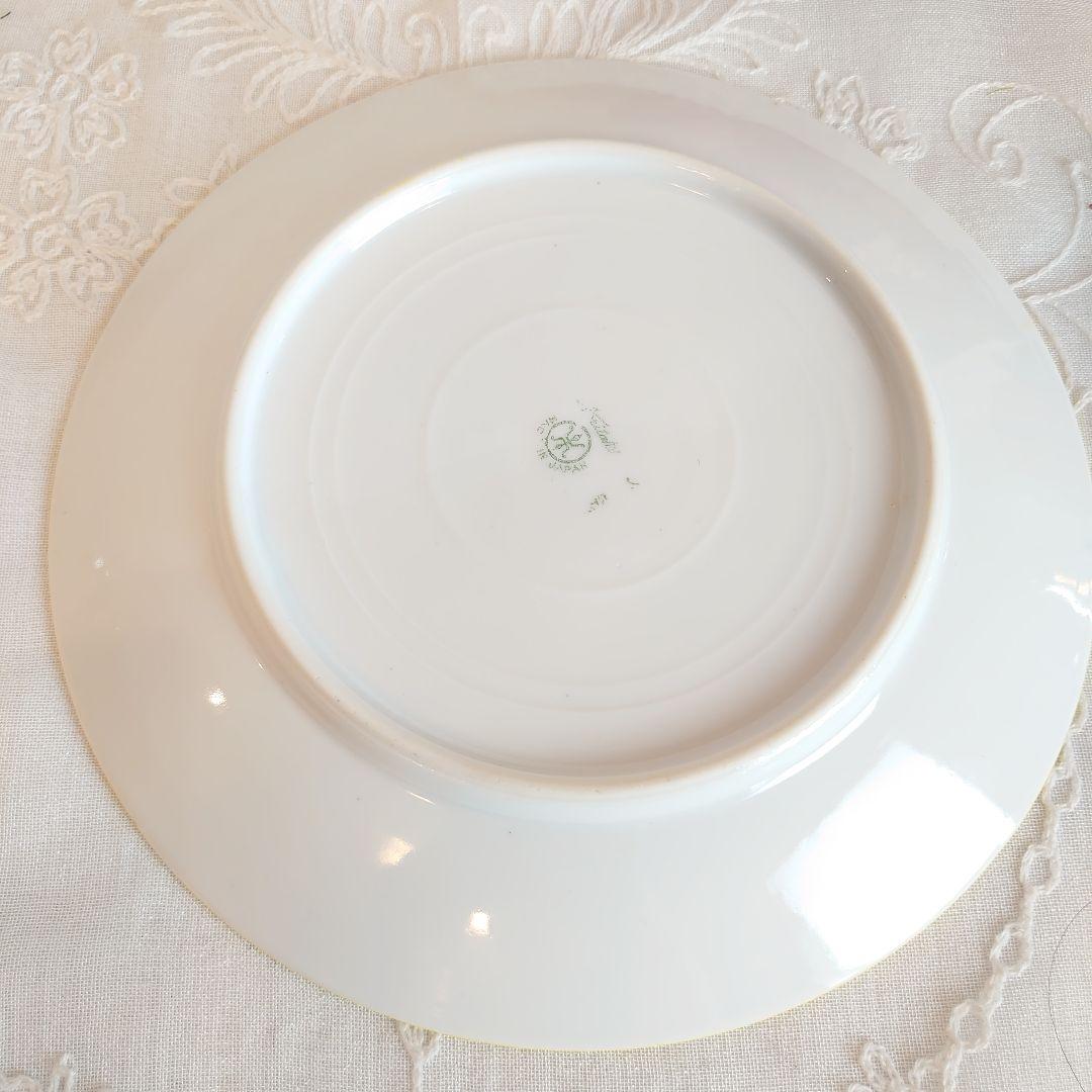 オールドノリタケ　ビジュー　薔薇絵図　皿　ハンドペイント