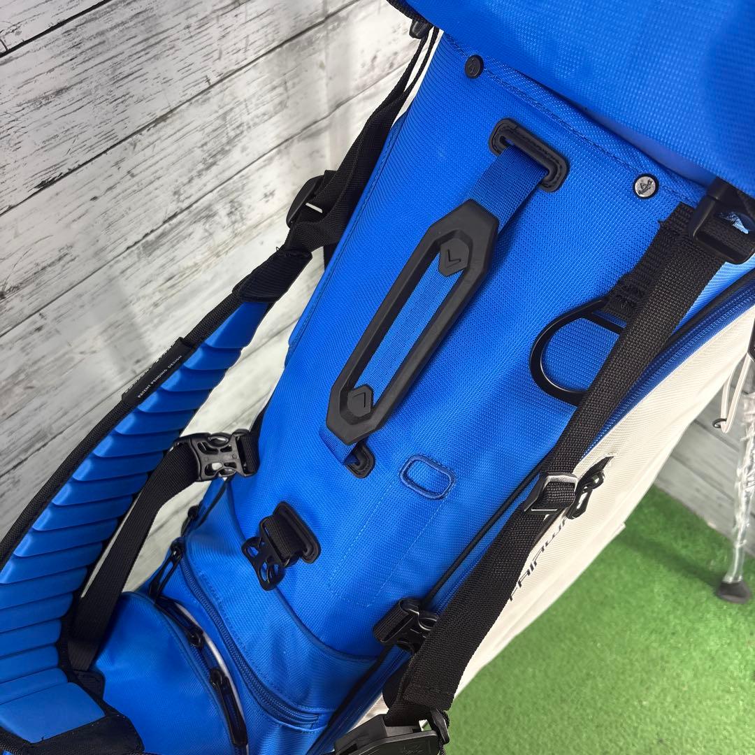 Callaway スタンド式キャディバッグ 青/白　ダブルショルダー