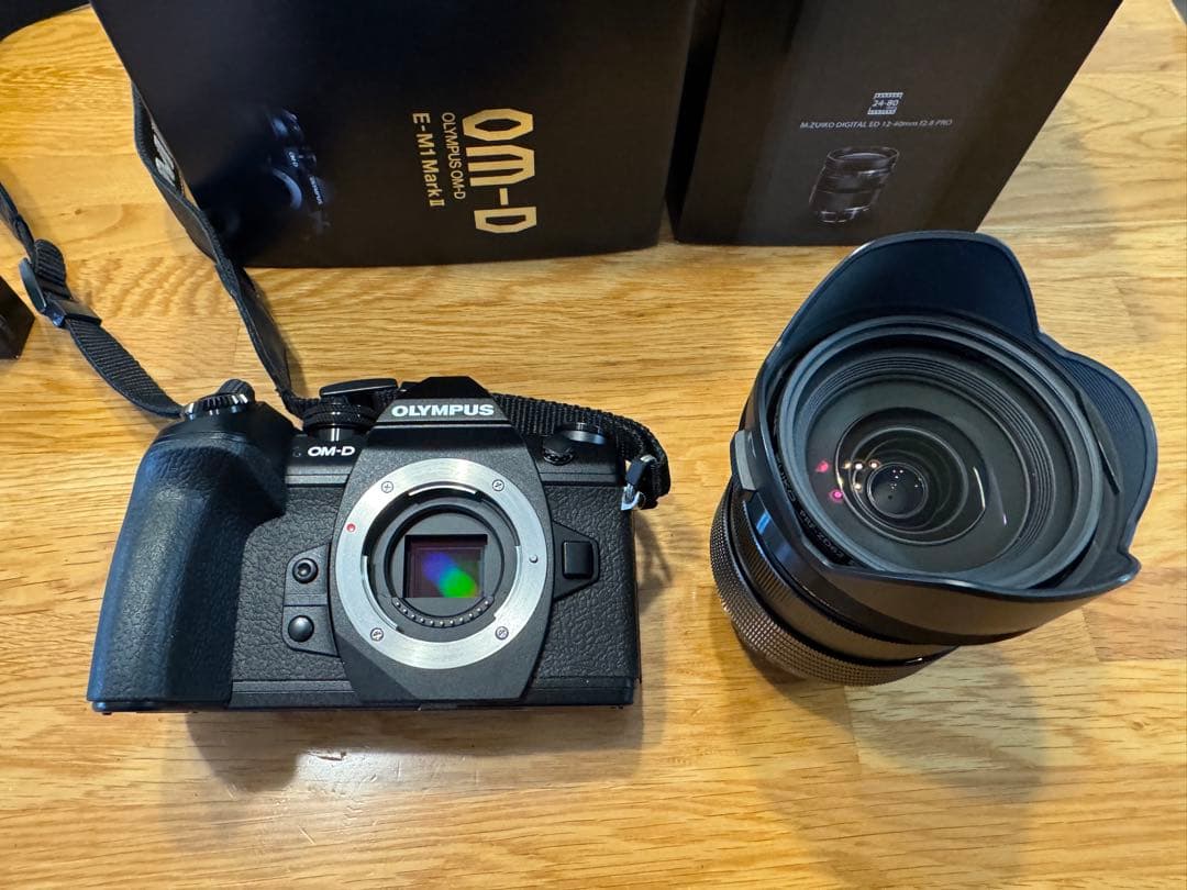超美品 オリンパスOM-D E-M1 Mark II F2.8レンズキット