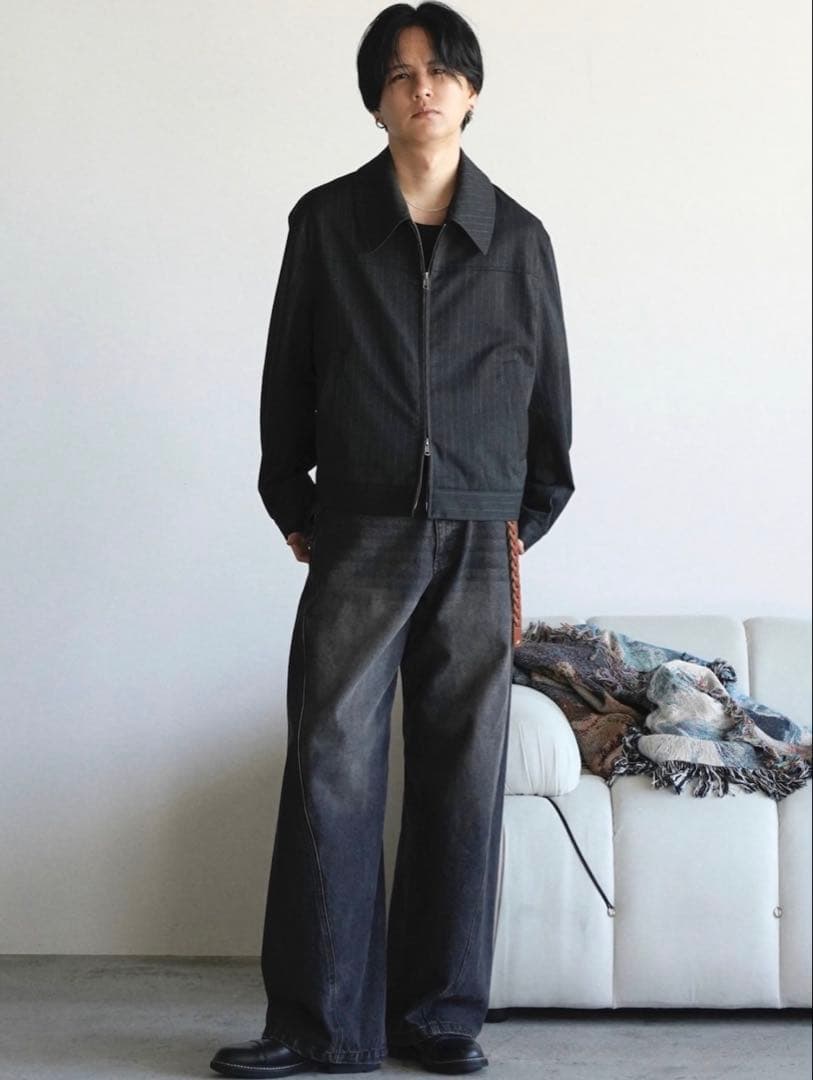 TECH WOOL GABARDINE ZIP BLOUSON Mサイズ