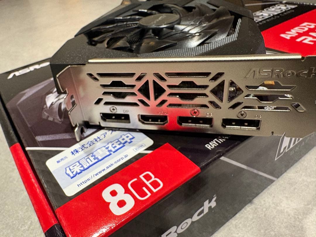 ASRock Radeon RX 7600 8GB 【動作確認済・付属品完備】