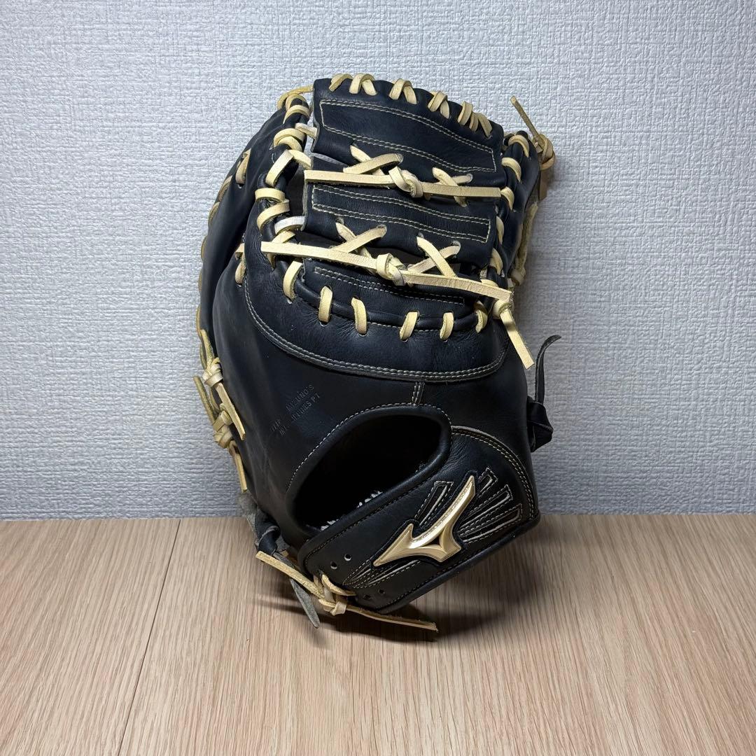 mizuno global elite 軟式ファーストミット 小指2本 クロス締