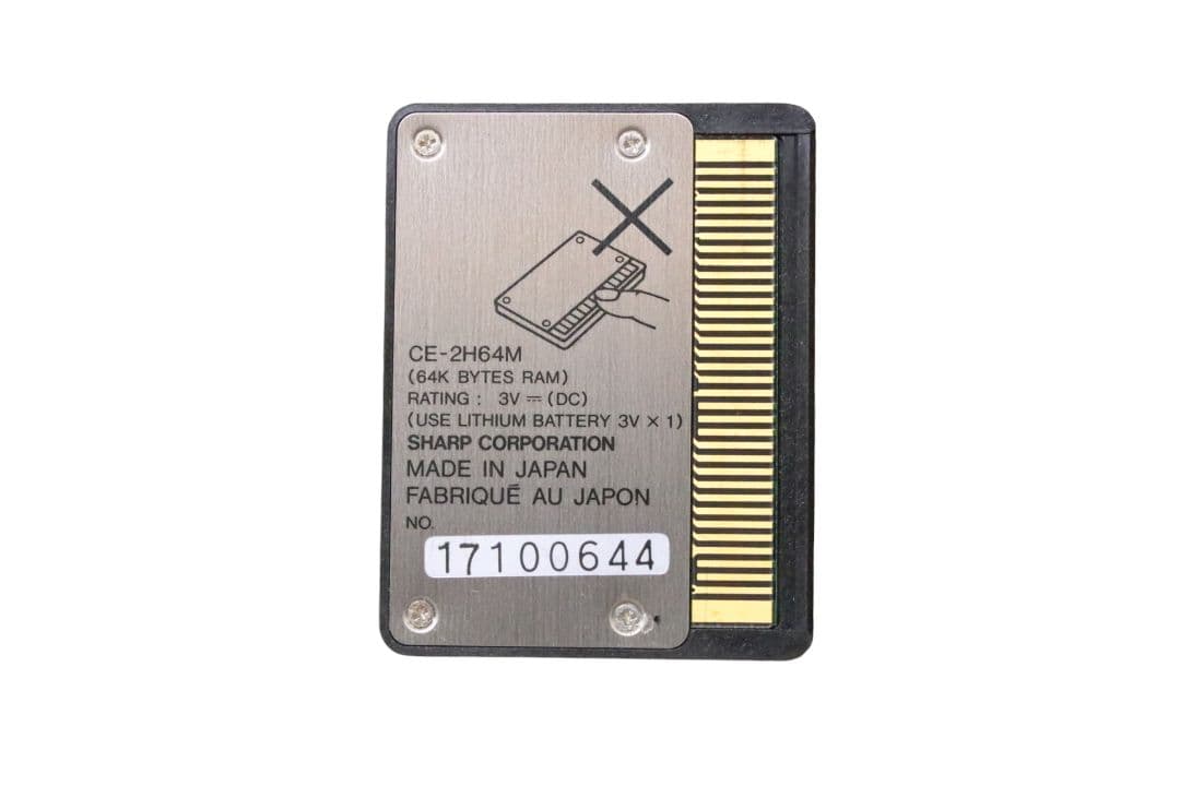 SHARP RAMカード 64KB CE-2H64M ポケットコンピュータ