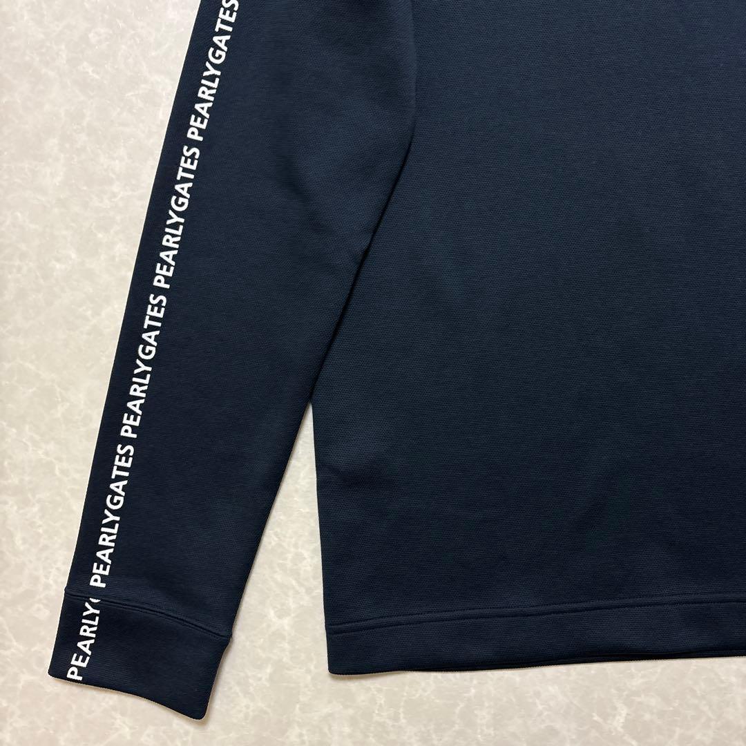 パーリーゲイツ★中厚手ストレッチ★ロゴ多め★モックネック【メンズ サイズ5（L】