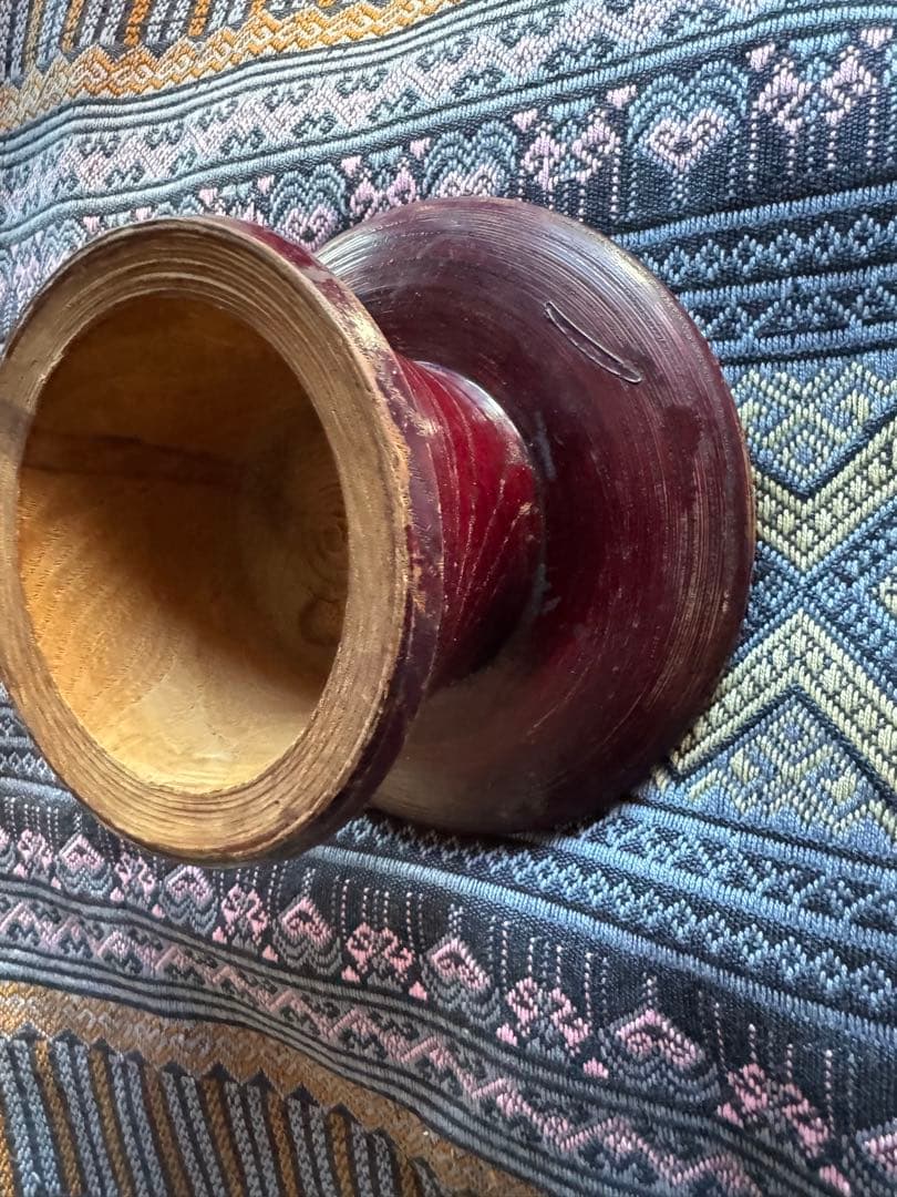 韓国古美術　欅材　李朝高台　本杢　踏十里　骨董　シノワズリ　お月見ディスプレイに