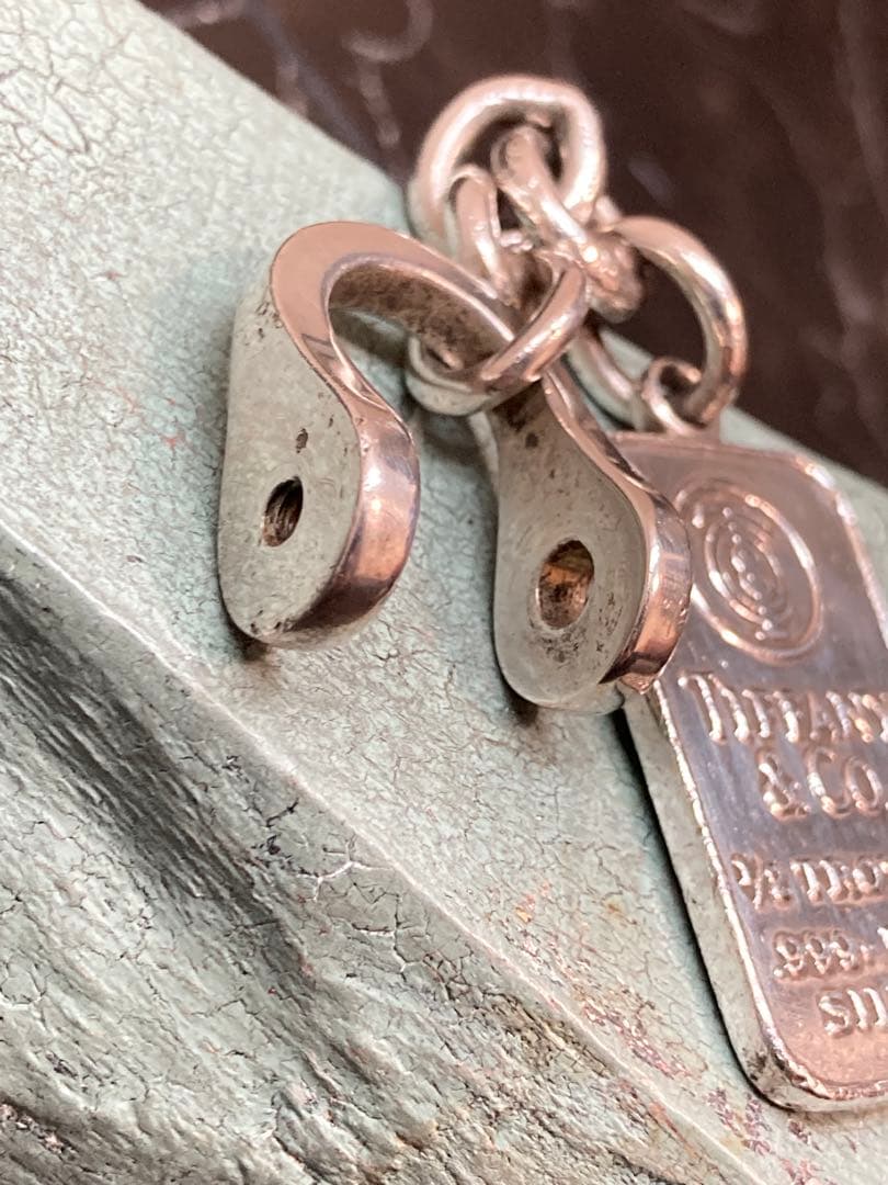 [Tc6] TIFFANY&CO. / 999インゴット シャックル キーリング