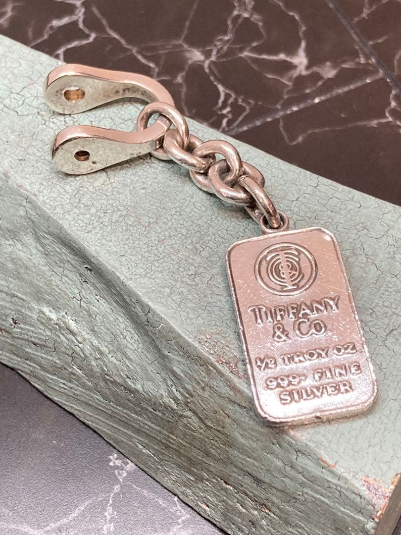 [Tc6] TIFFANY&CO. / 999インゴット シャックル キーリング