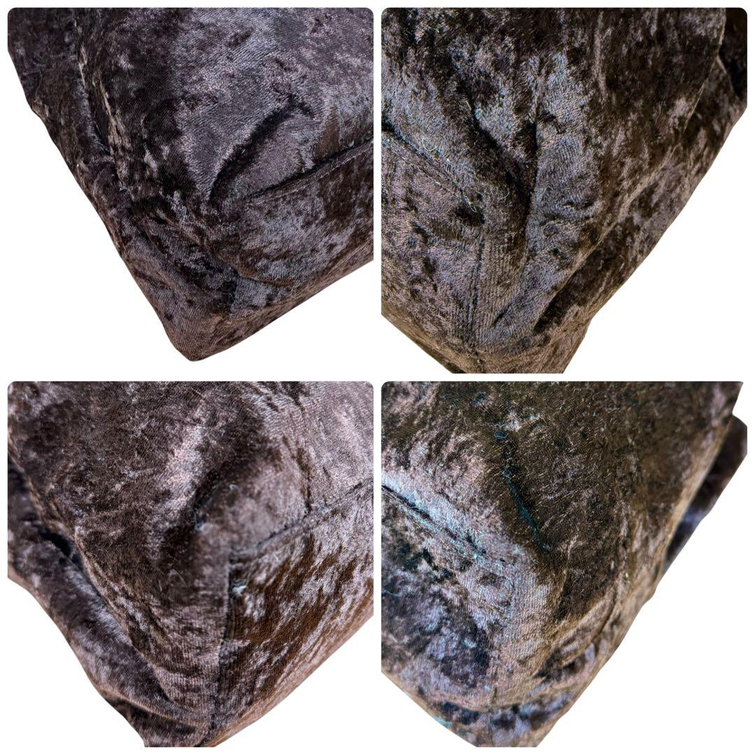 【美品/A4対応】GIVENCHY 4Gロゴ ベロア ハンドバック ブラウン