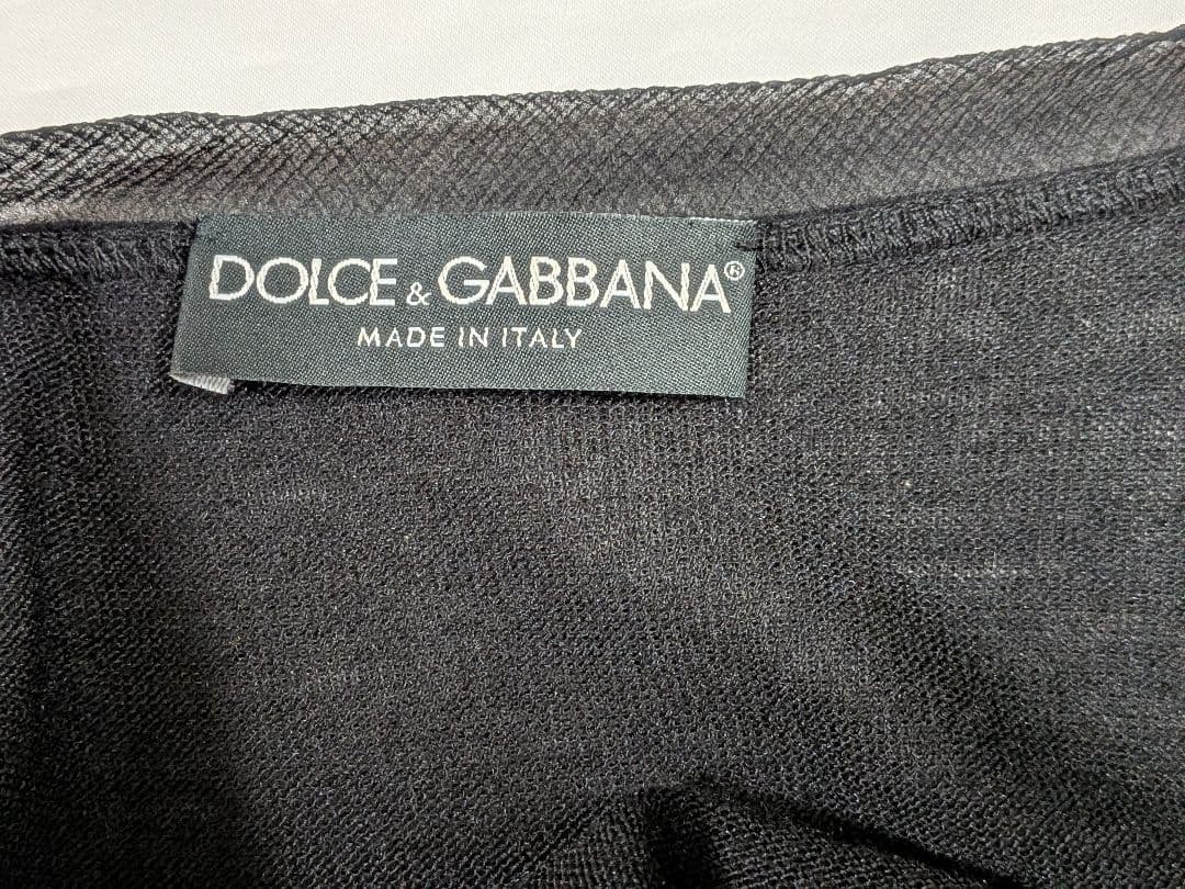 D&G 黒のシフォン袖トップス