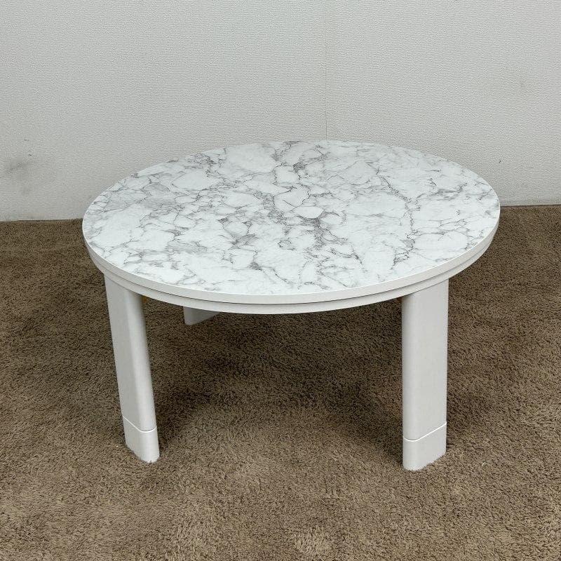 高級感!! かわいい まんまる　フラットこたつ70MHW