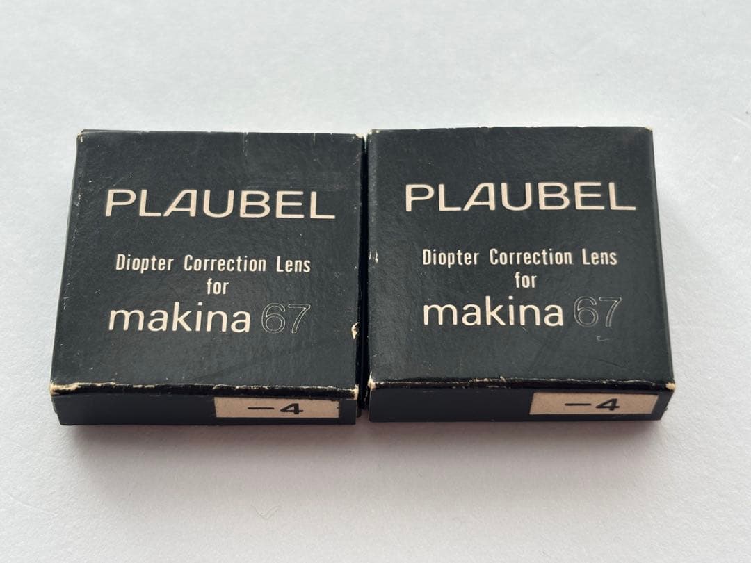 PLAUDEL makina 67 ディオプター 視度補正レンズ -4 ×２個