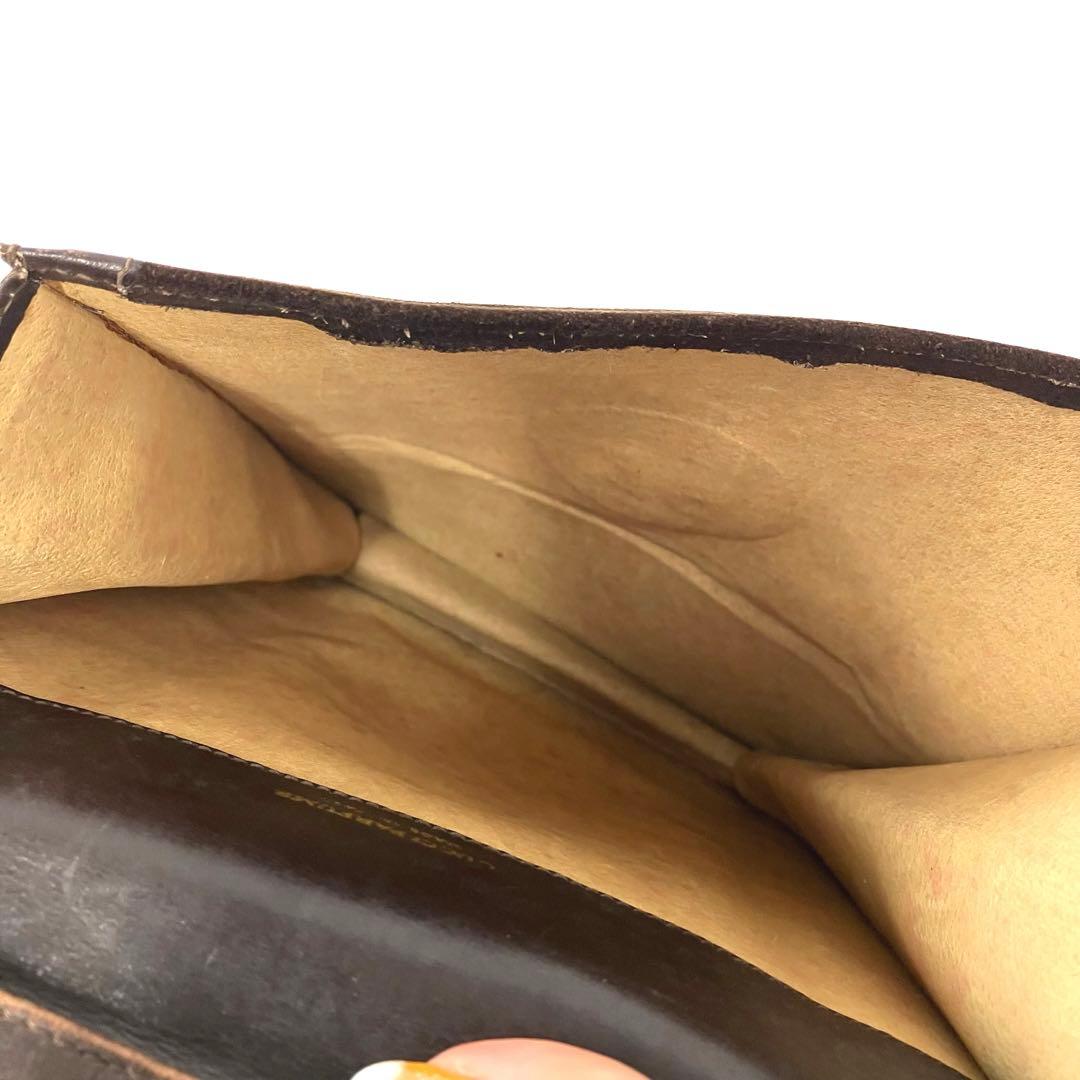 ヴィンテージ☆グッチ☆パフューム☆ショルダーバッグ☆シェリーライン☆革☆ブラウン