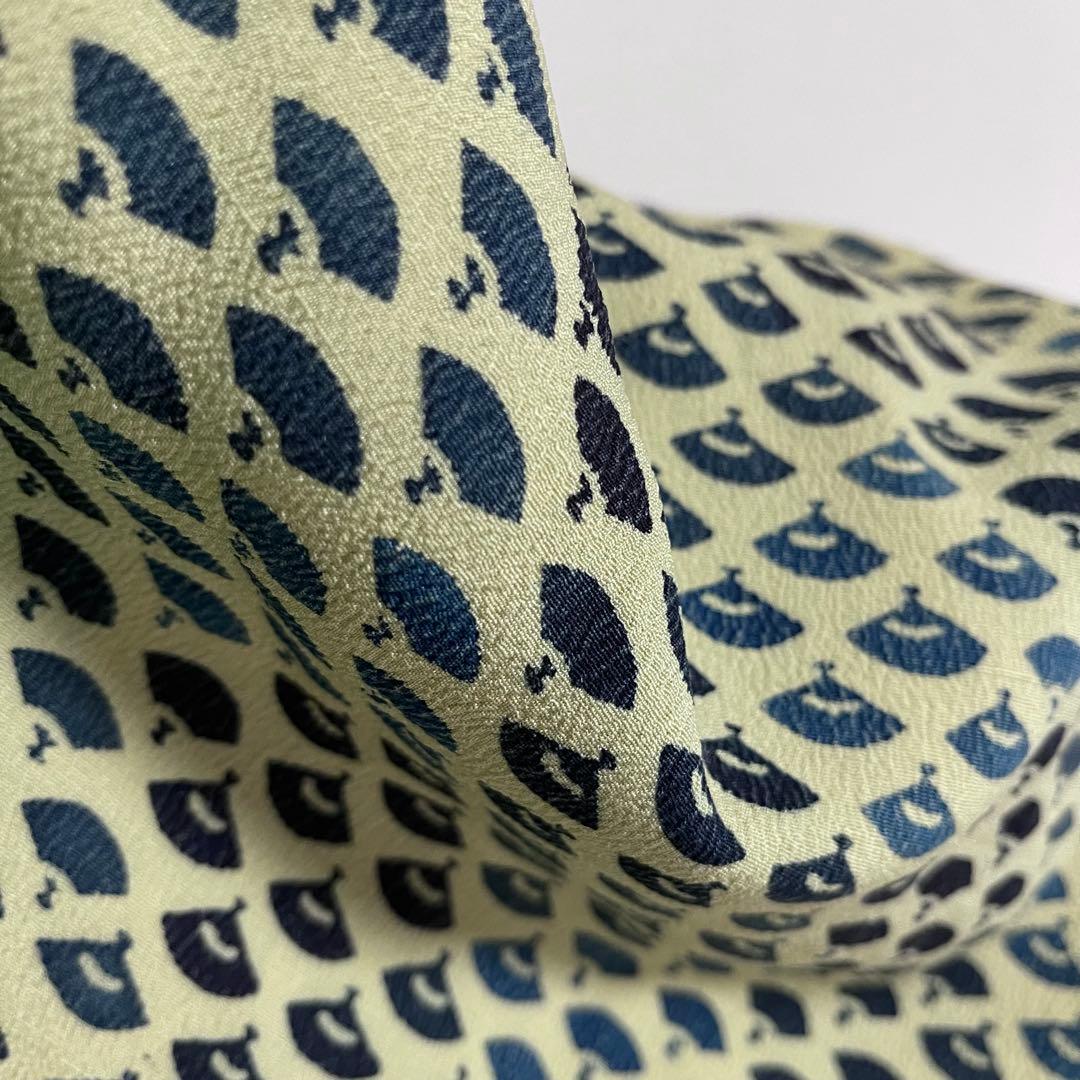 k264 正絹ちりめん 江戸小紋 フルセット 身丈157.5裄丈66