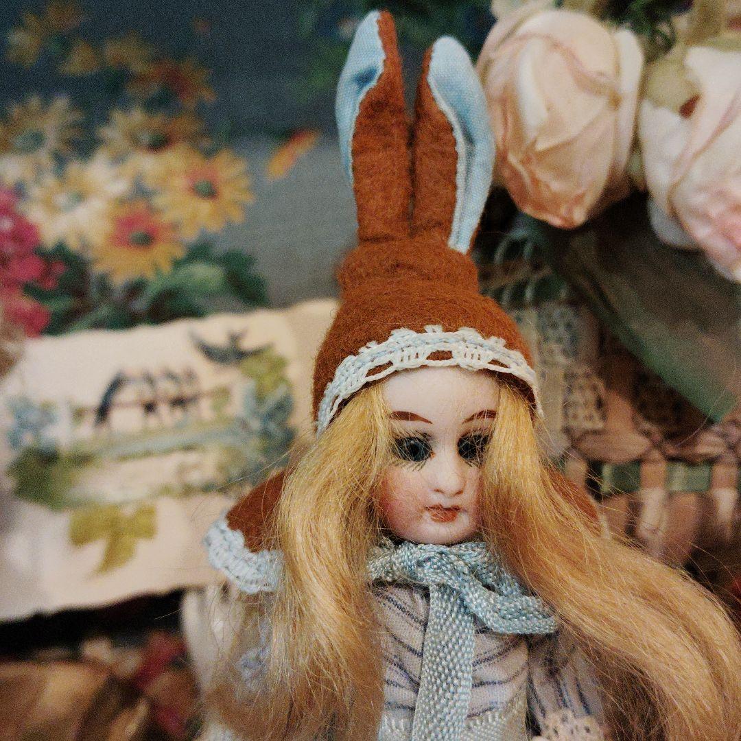 アンティーク♡うさ耳うさぎビスクドール♡ミニョネット