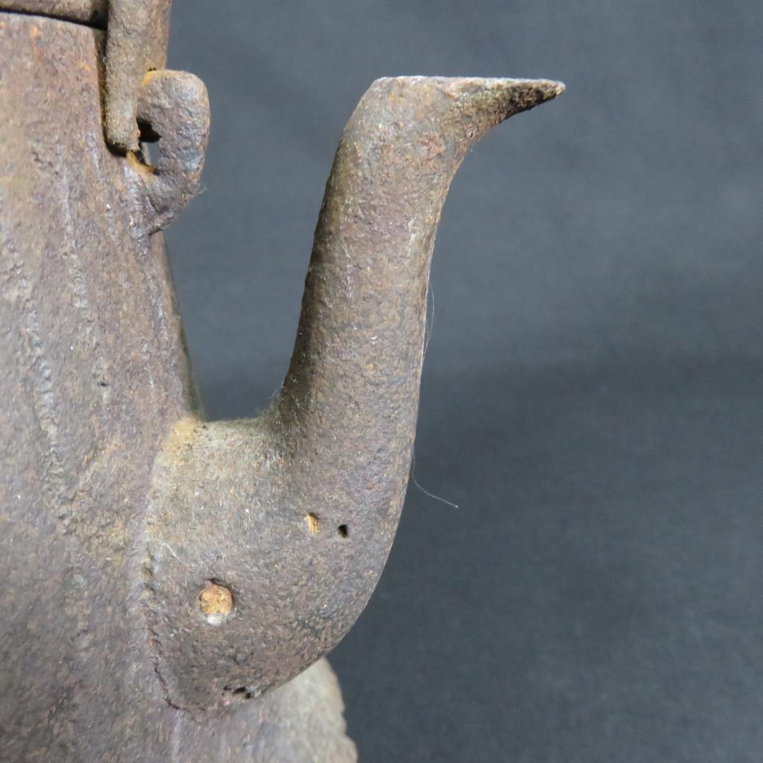 鉄瓶 錆 南部 富士形 囲炉裏 炉端 鉄分補給