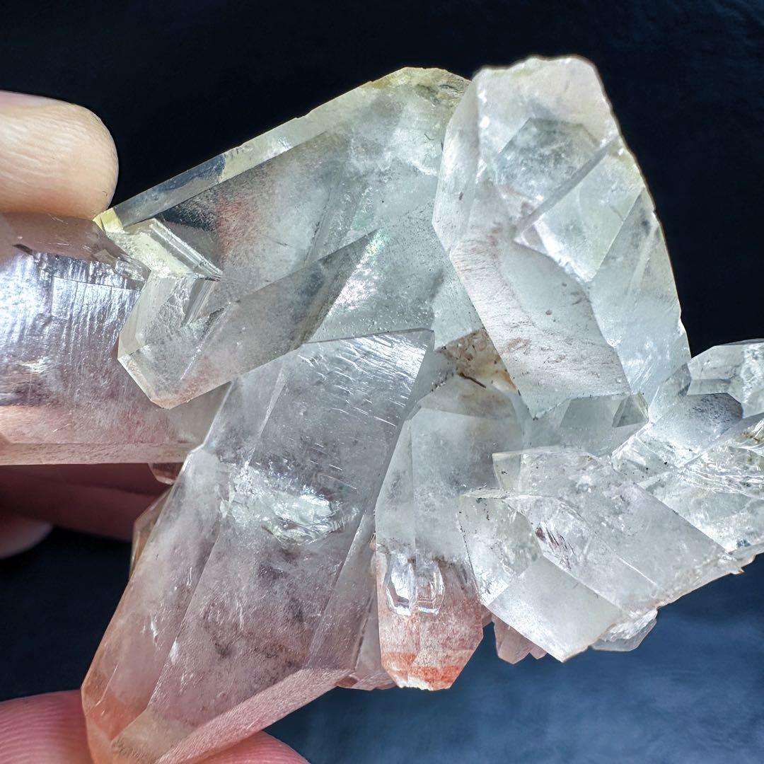 希少❗️高品質❗️超綺麗☆ピンク♡ヒマラヤ水晶 クラスターレインボー天然石A1376