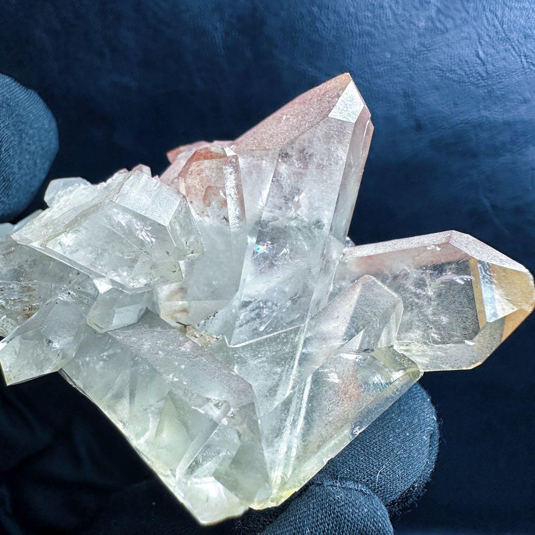 希少❗️高品質❗️超綺麗☆ピンク♡ヒマラヤ水晶 クラスターレインボー天然石A1376