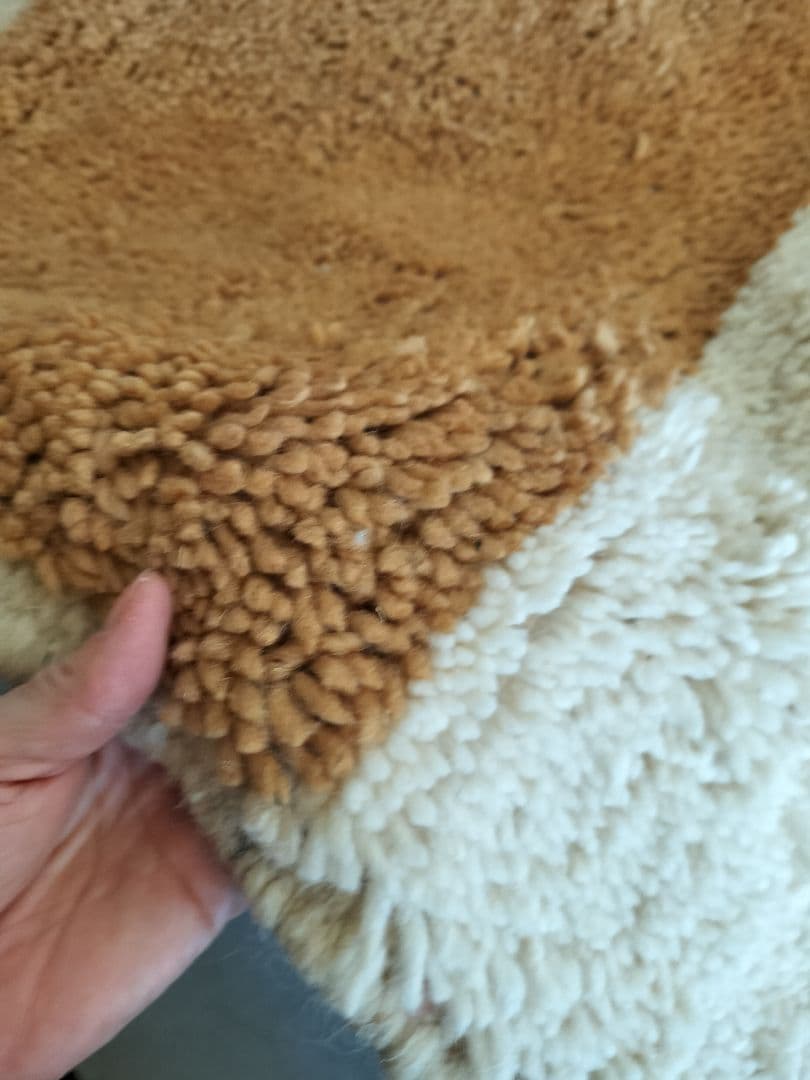 大判/新品/モダンなベニワレンラグ モロッコNo.748