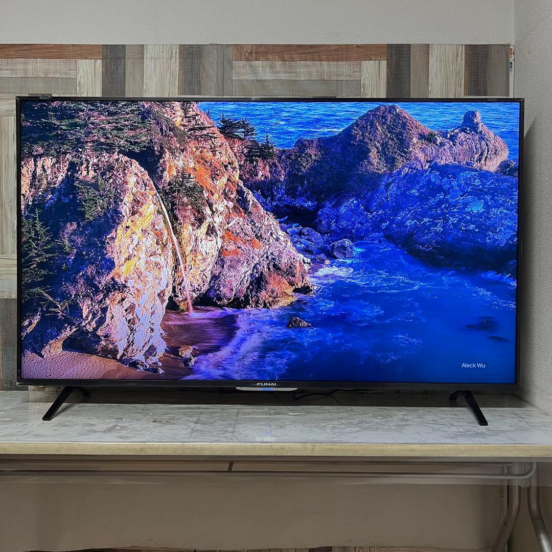 全国送料込❣️未使用品フナイ65型4KTV録画機能内蔵Wチューナ搭載