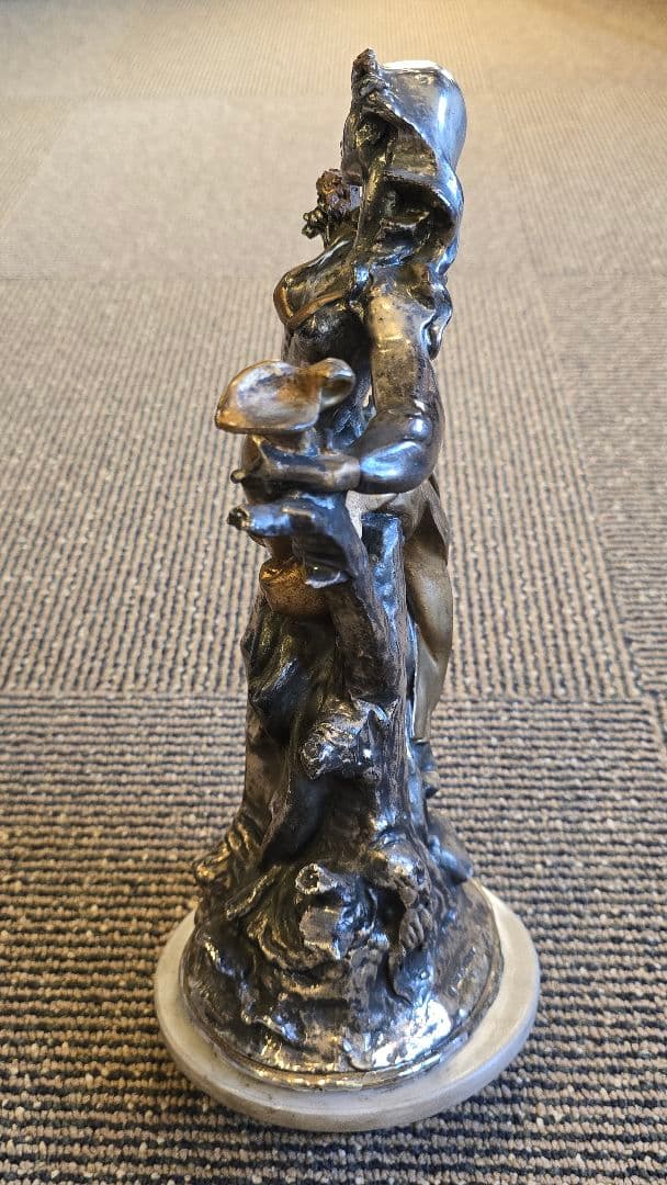 女性像　銀色　900刻印　2780g　　アンティーク