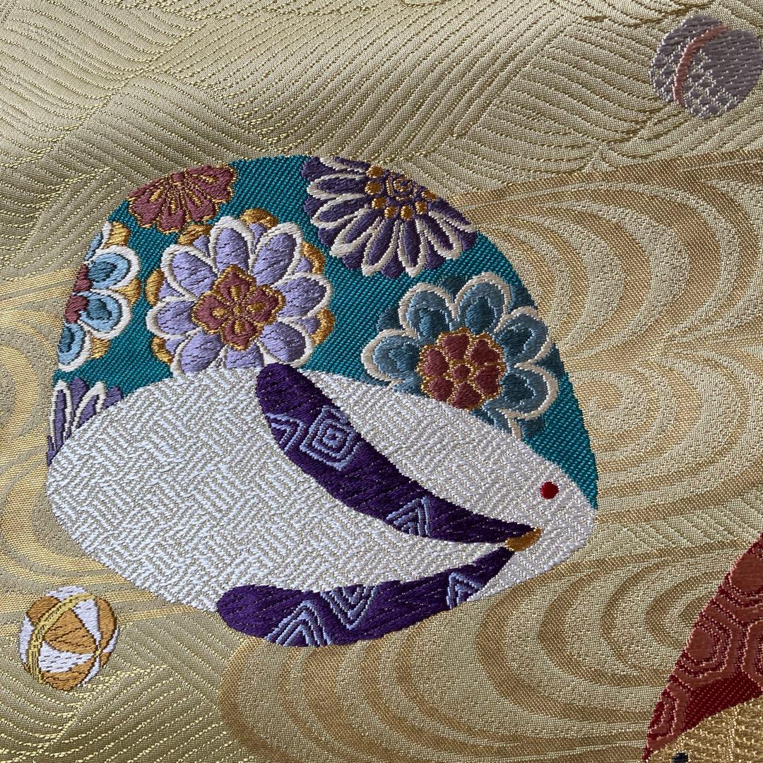 逸品！新品袋帯　となみ帯　六通　リメイク