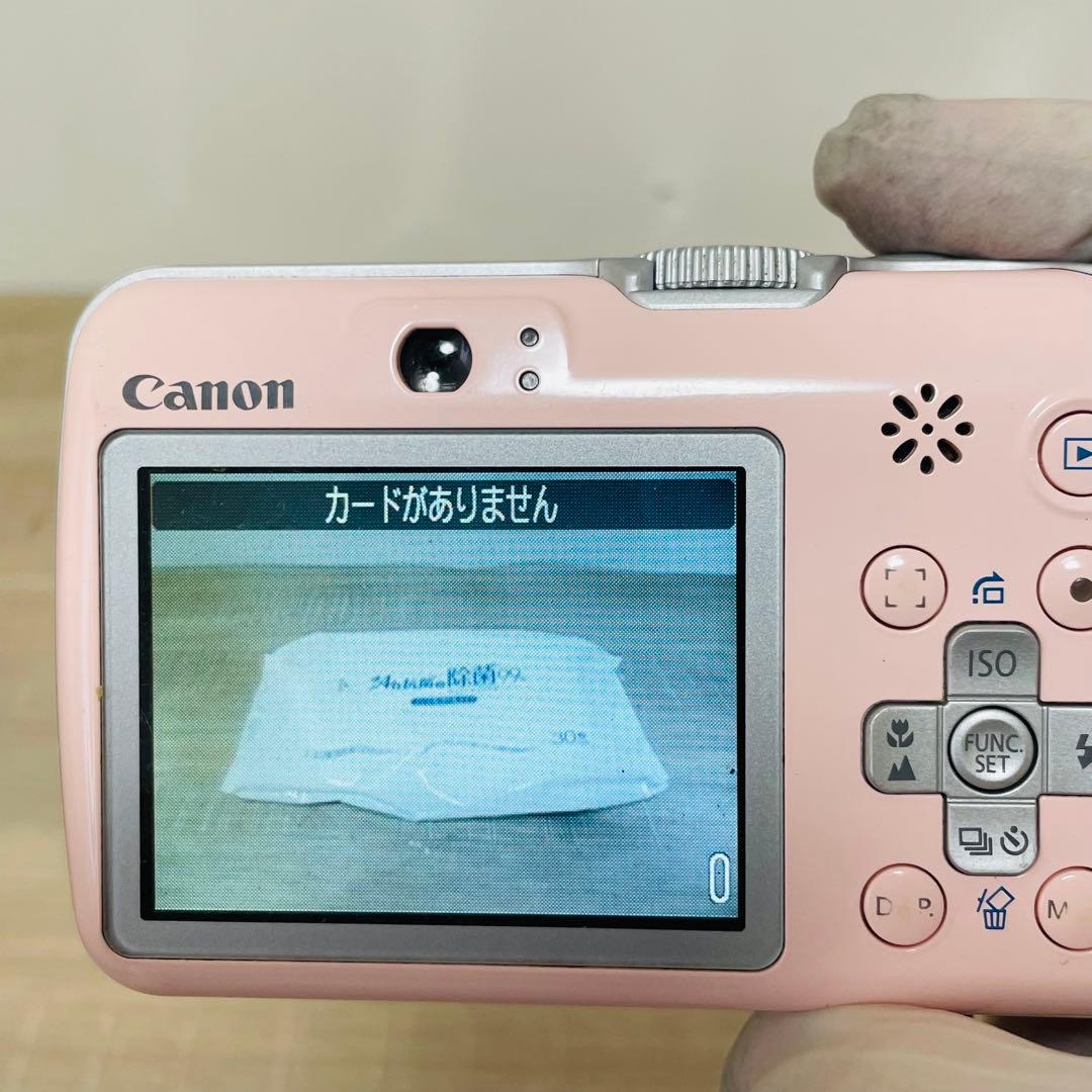 Canon PowerShot E1 ピンク　オールドコンデジ　レトロ