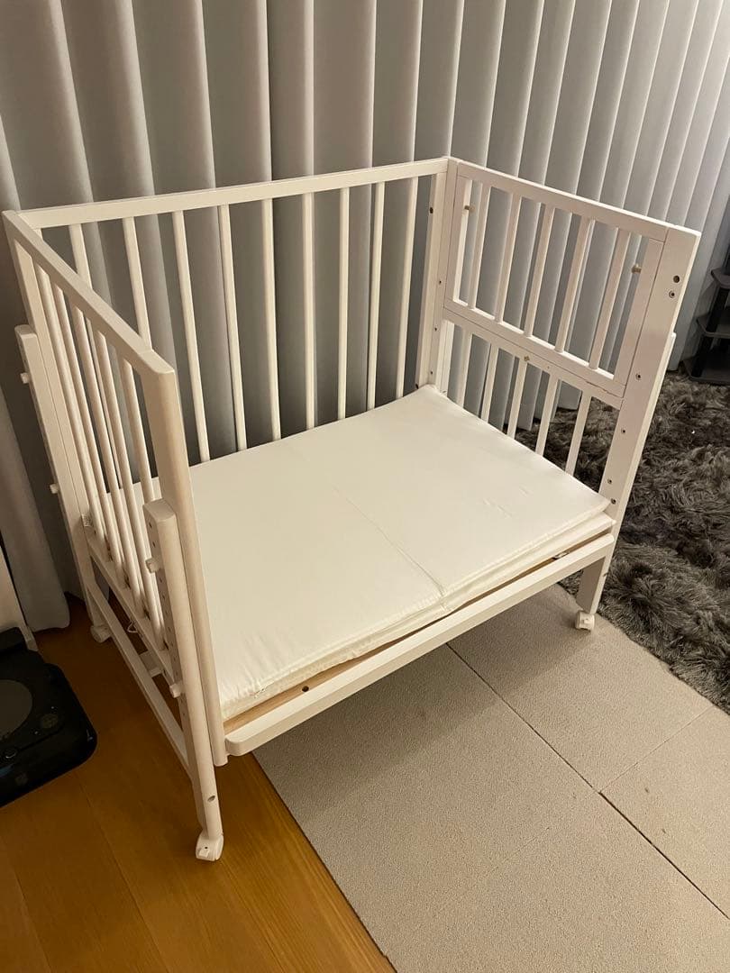 そいねーる　ミニ soinel ホワイト ベビーベッド マットレス付き