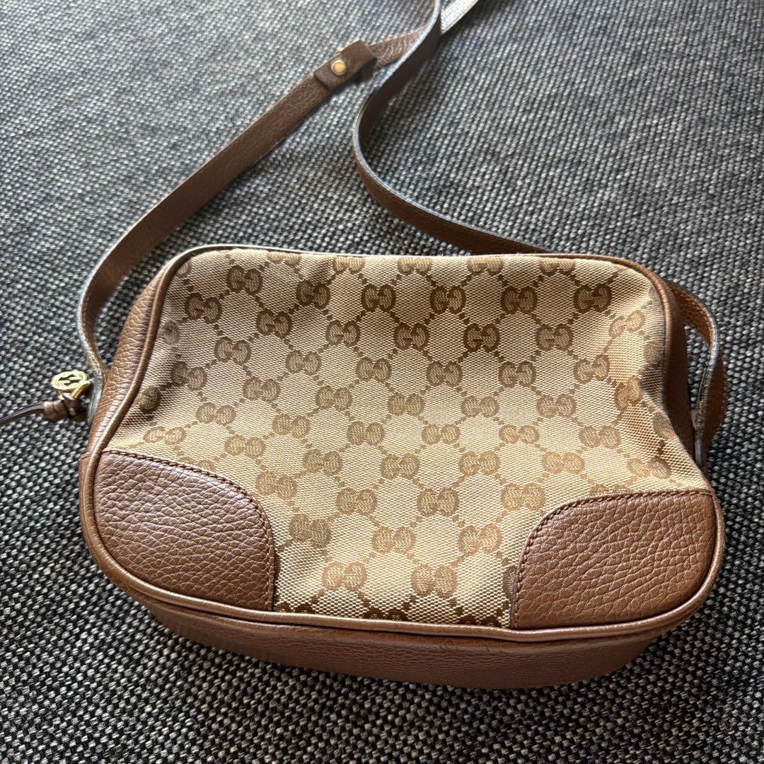 グッチ GUCCI GGキャンバス レザー ショルダーバッグ