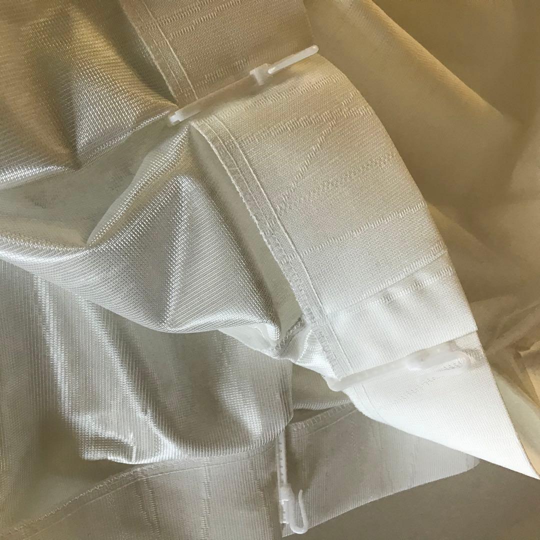 ミラーレース　カーテン　幅185cm×丈203cm2枚