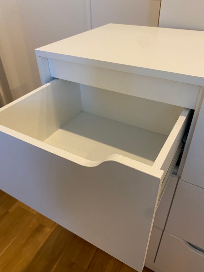 【IKEA】イケア ホワイト チェスト 合成樹脂製