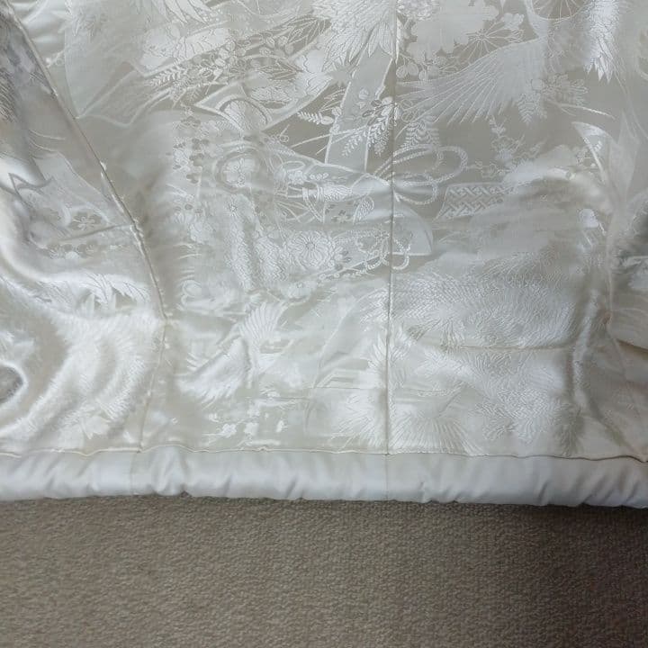 白無垢 絹鳳凰と鶴などに草木H