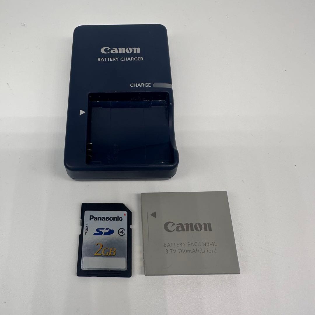 Canon IXY DIGITAL 210IS レッド バッテリー 充電器 付属