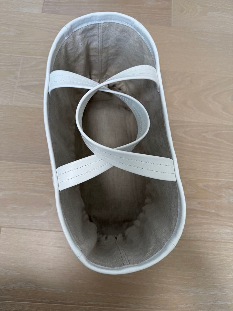 LUDLOW ラドロー スカラップ ラフィア トートバッグM 白