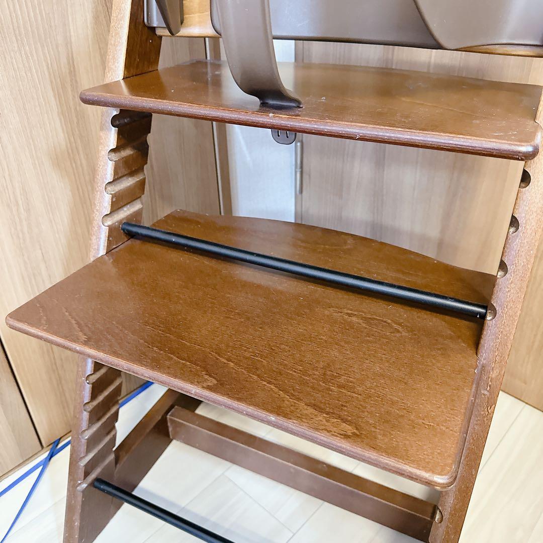 状態良好★ベビーガード付き ストッケ トリップトラップ ブラウン