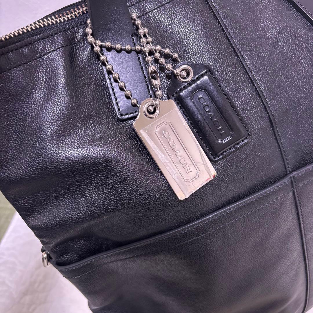 【未使用級】コーチ トンプソン トートバッグ 牛革 スパイロレザー 70493