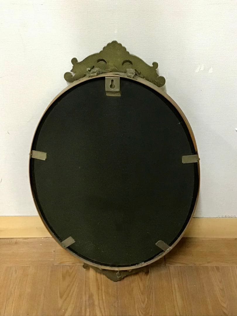 アポロン☆管323☆イタリア製☆アンティーク☆ウォールミラー☆壁掛け鏡