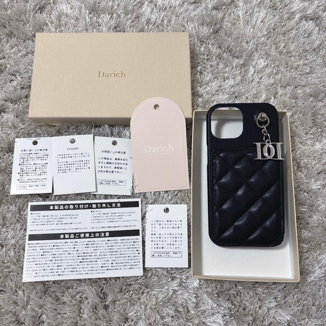 【Darich】キルティングミラーDDチャームiPhoneケースiPhone15